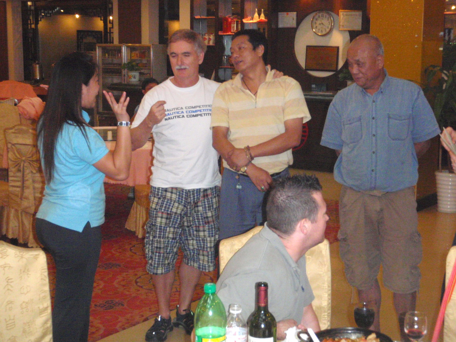 Goodbye Ceremony with our Truck Driver (Monsoon Moe)
and Bicycle Fleet Manager (Foo Man Choo).